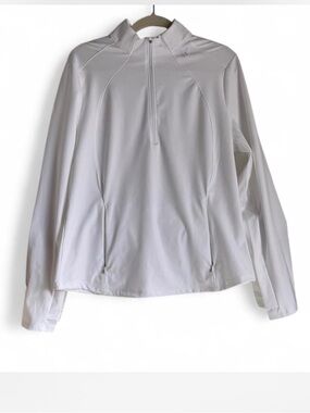 Tommy Bahama White Quarter-Zip Performance Pullover